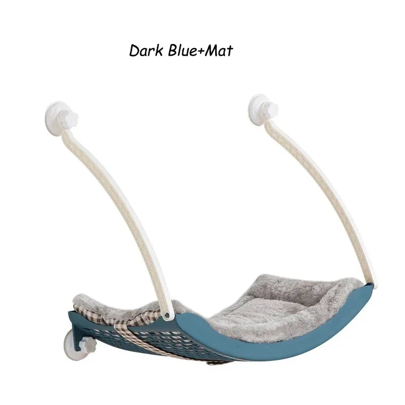 Hamac de Fenêtre pour Chat – Coussin Polaire ou Grattoir inclu