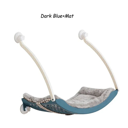 Hamac de Fenêtre pour Chat – Coussin Polaire ou Grattoir inclu