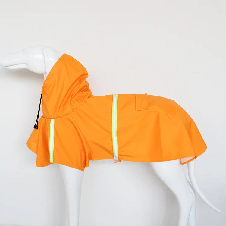 Manteau Imperméable Cape avec Bande Réfléchissante pour Chien
