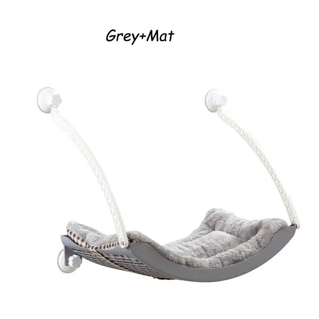 Hamac de Fenêtre pour Chat – Coussin Polaire ou Grattoir inclu