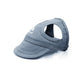 Casquette de Sport Ajustable pour Chien avec Visière et Trous pour Oreilles