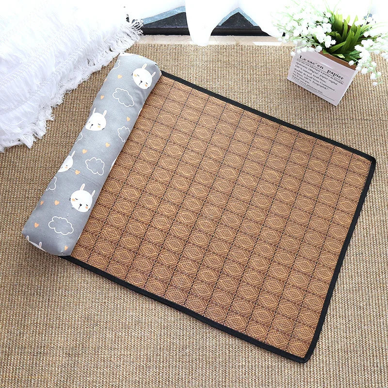 Tapis Rafraîchissant en Rotin pour Animaux