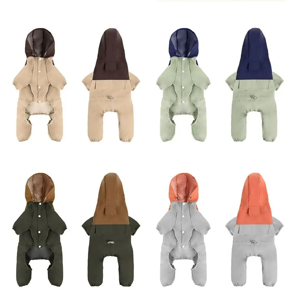 Manteau Réfléchissant Imperméable pour Chien en Nylon