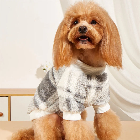 Pull Polaire à Motifs Géométriques pour Chien
