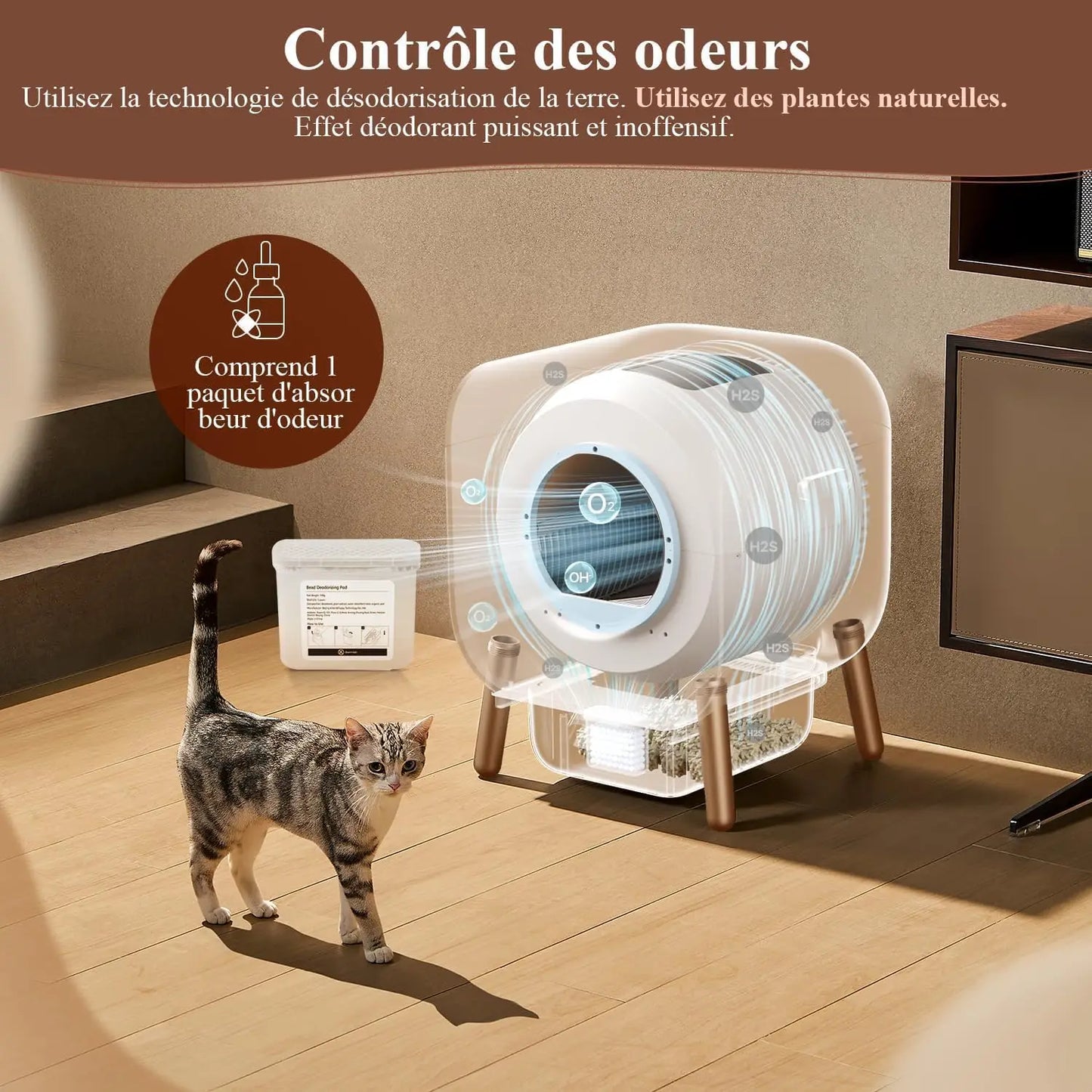 Bac à Litière Automatique Intelligent PAWBBY P1 Ultra
