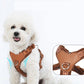Harnais Simili Cuir Anti-Traction pour Petit Chien
