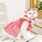 Robe à Motif avec Nœud pour Chien et Chat Élégants
