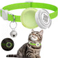 Collier Réfléchissant pour Chat avec Étui pour Airtag et Médaillon QR