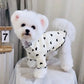 Pyjama Rose à Cœurs Noirs pour Petit Chien