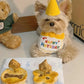 Set Anniversaire Chien & Chat – Bandana “Happy Birthday” et Chapeau Rose