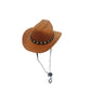 Chapeau Cowboy Ajustable pour Petit Chien ou Chat avec Étoiles