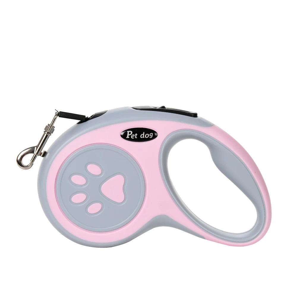 Laisse Enrouleur Empreinte Patte pour Chien