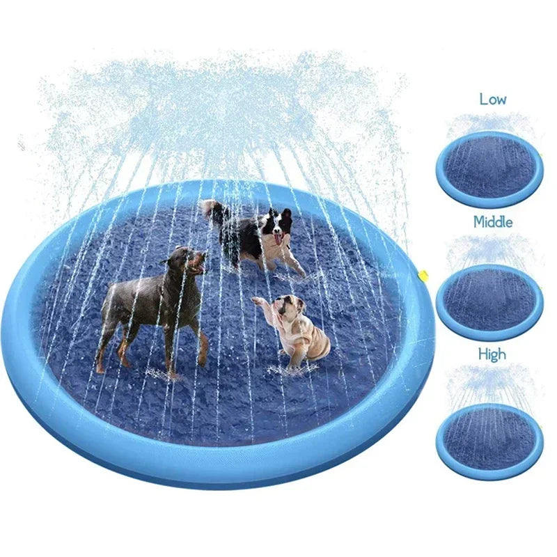 Piscine Tapis Arroseur d'Été pour Chiens et Enfants