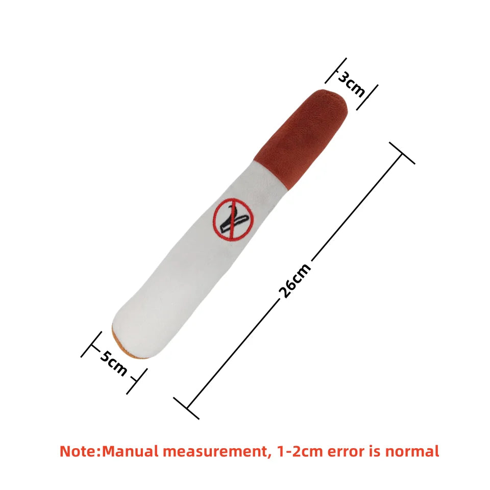 Jouet Cigare Sonore en Peluche pour Chiens