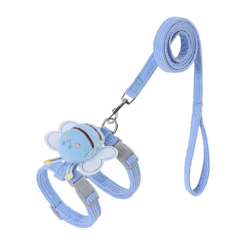 Harnais avec Laisse pour Chat - Motif Abeille