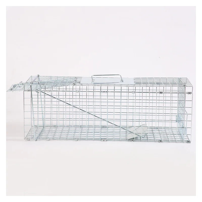 Cage de capture pliable en métal galvanisé pour animaux