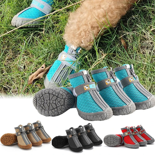 Chaussures Respirantes Antidérapantes pour Chiens (Lot de 4)