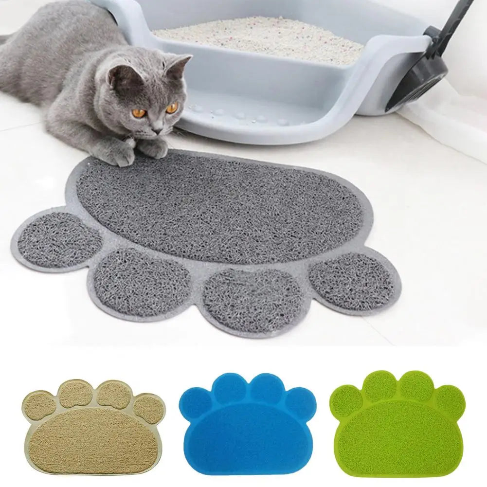 Tapis de Litière Antidérapant en Forme de Patte