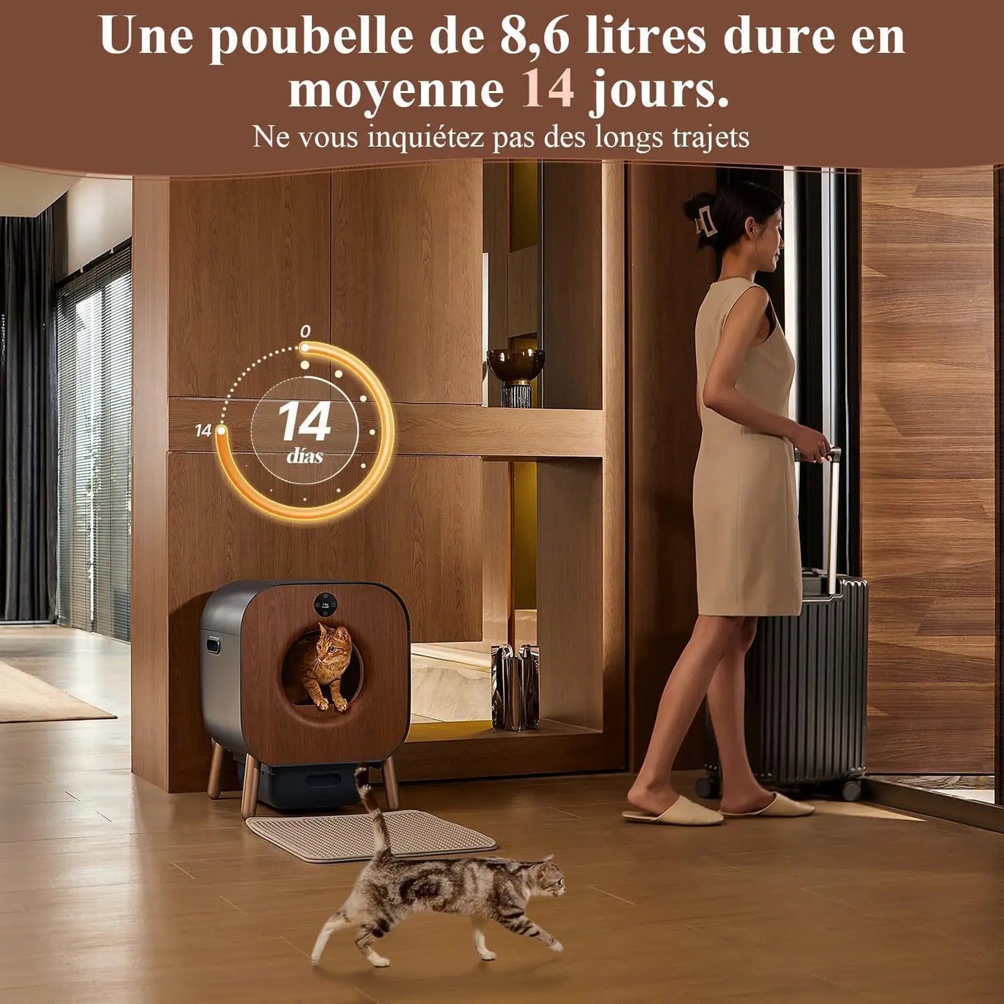 Bac à Litière Automatique Intelligent PAWBBY P1 Ultra