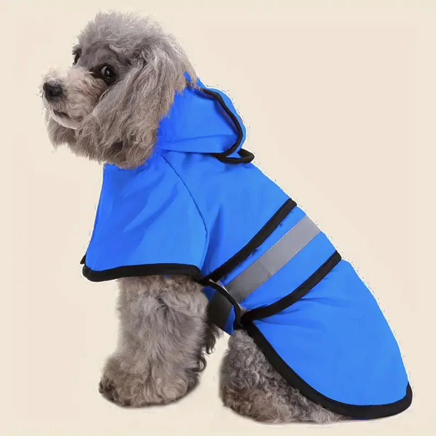 Manteau Imperméable Réglable pour Chien en Polyester