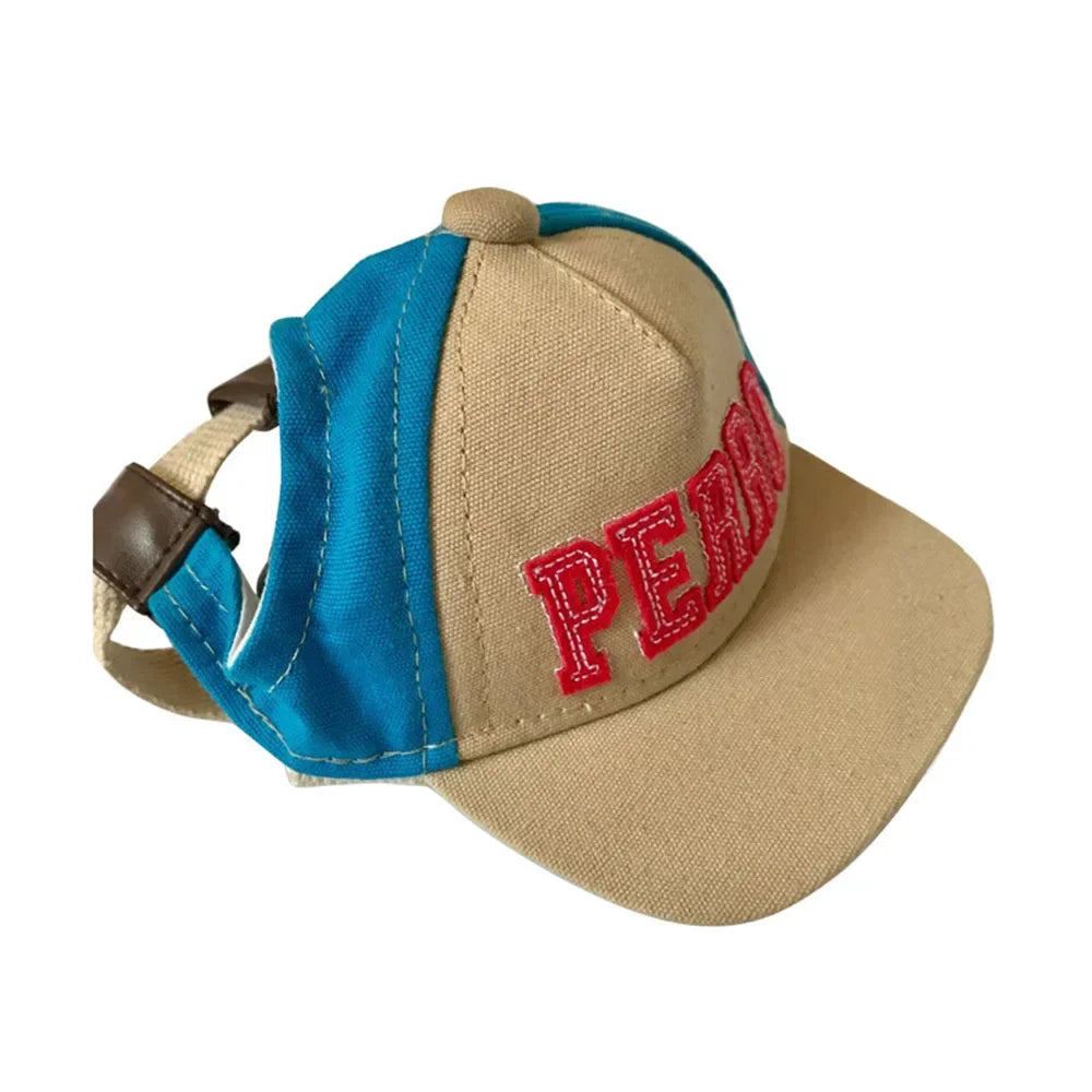 Casquette Sportive en Toile pour Petits Chiens avec Broderie