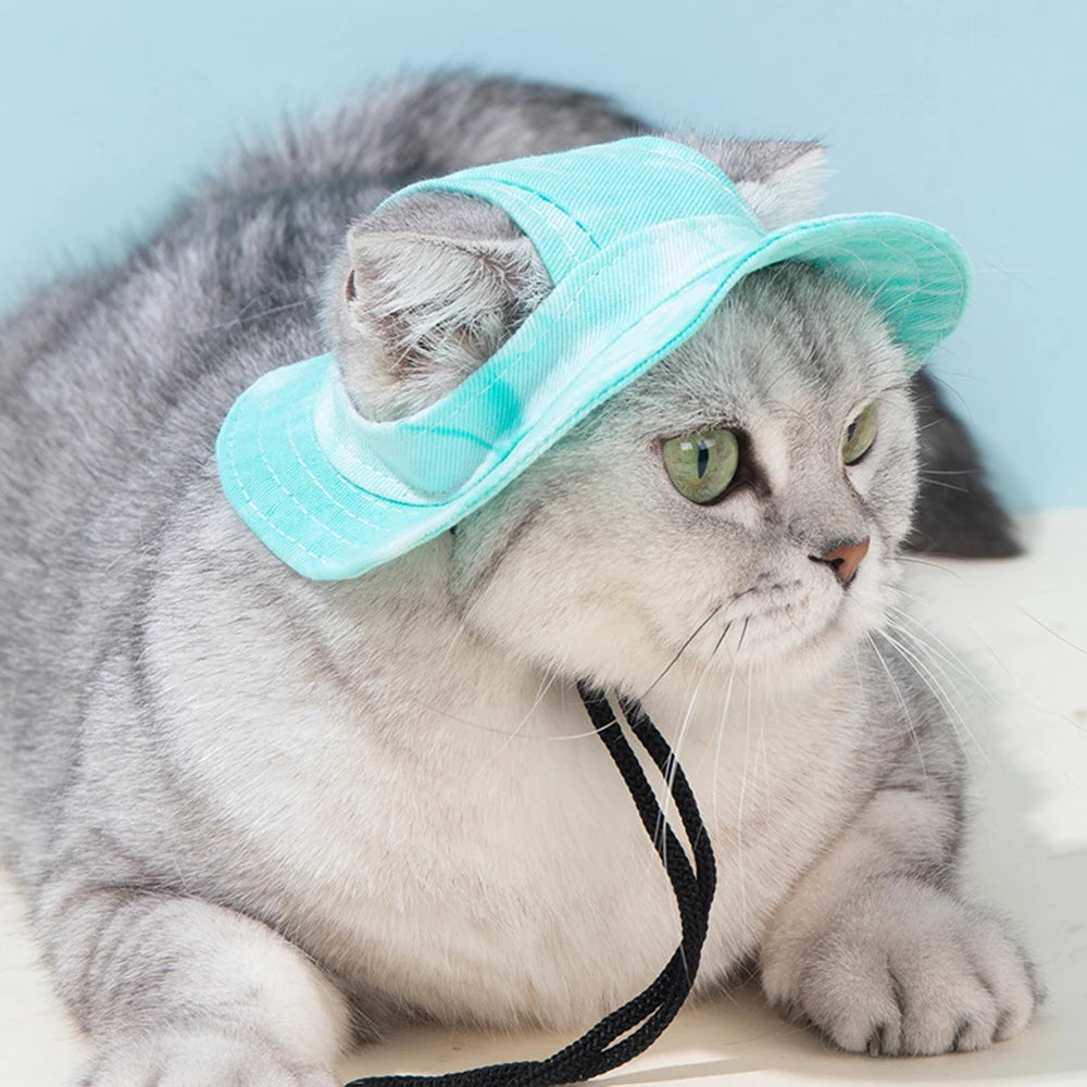 Bob d’Été Imprimé pour Chiens et Chats avec Trous pour les Oreilles