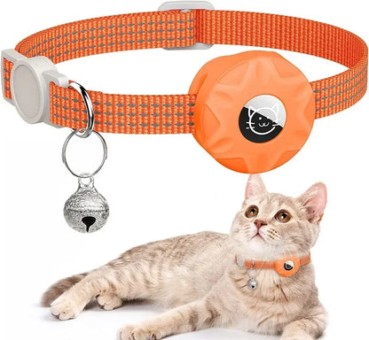Collier Réfléchissant avec Support AirTag pour Chat