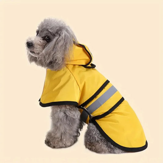 Manteau Imperméable Réglable pour Chien en Polyester
