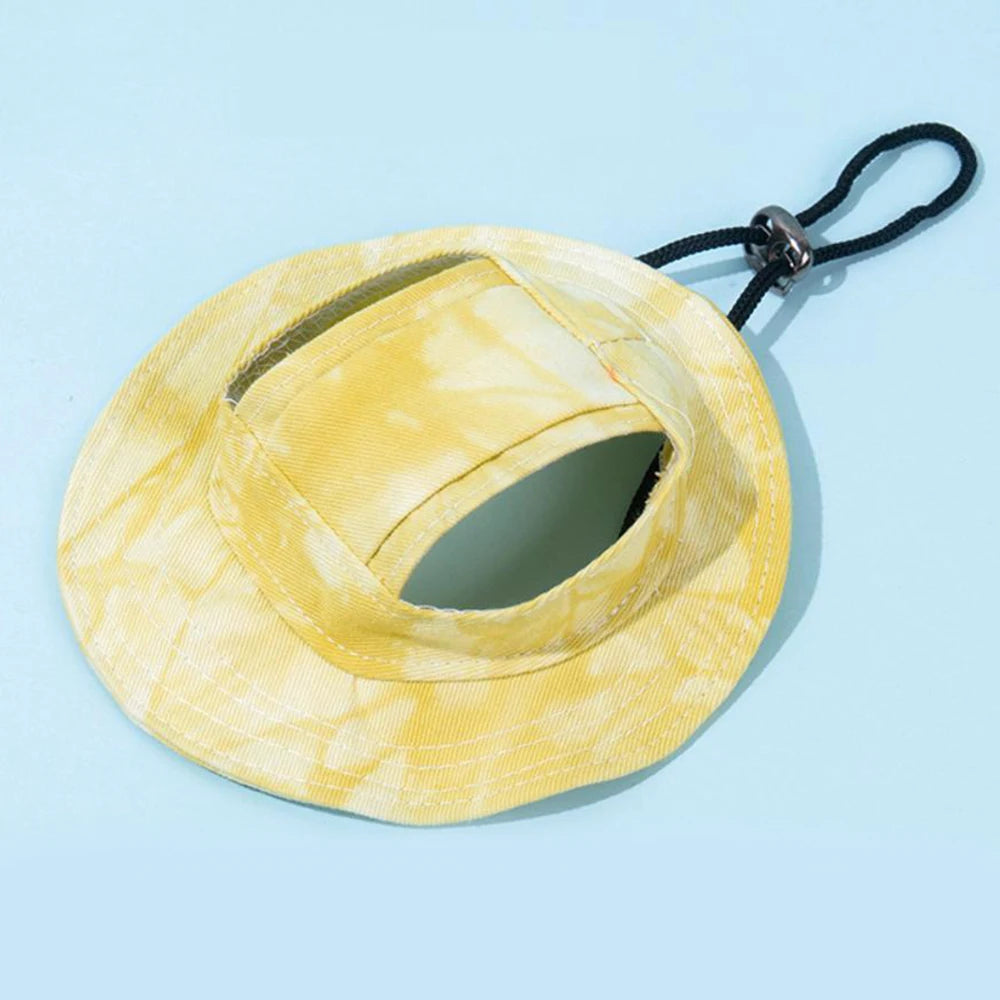 Casquette d’Été Unie pour Chats et Petits Chiens avec Trous pour les Oreilles