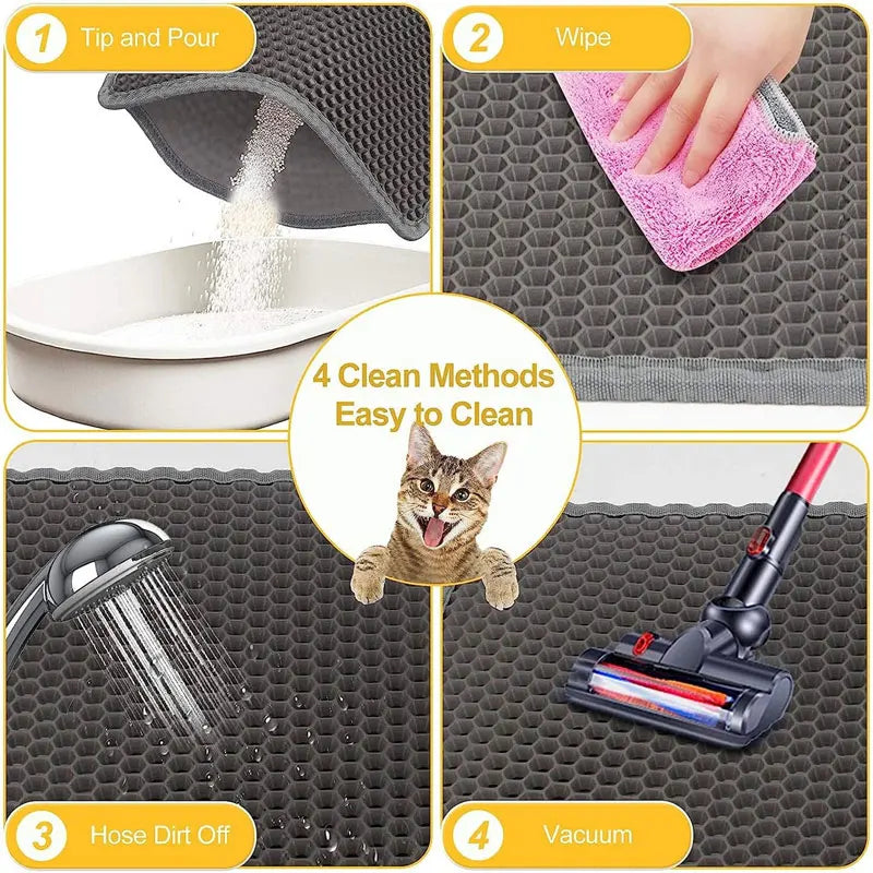 Tapis de Litière Double Couche Imperméable