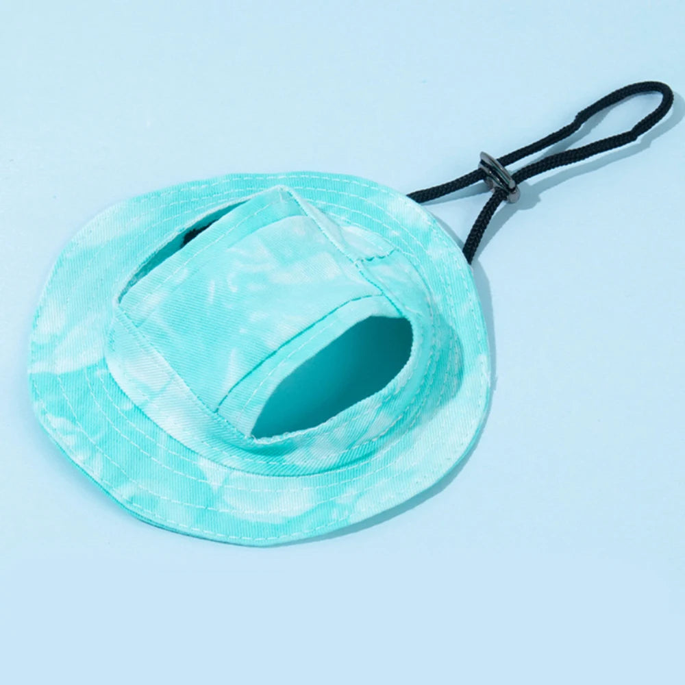 Casquette d’Été Unie pour Chats et Petits Chiens avec Trous pour les Oreilles