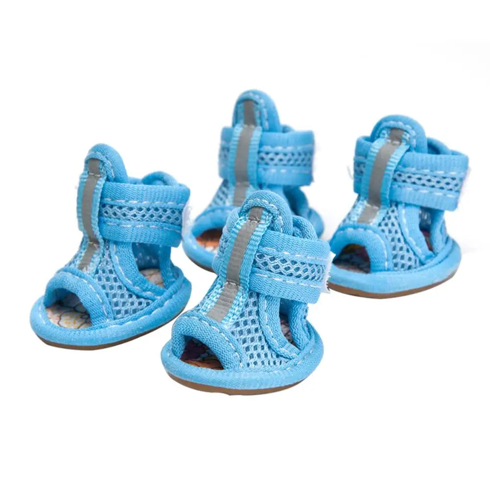 Sandales Respirantes Antidérapantes pour Chiens – Lot de 4