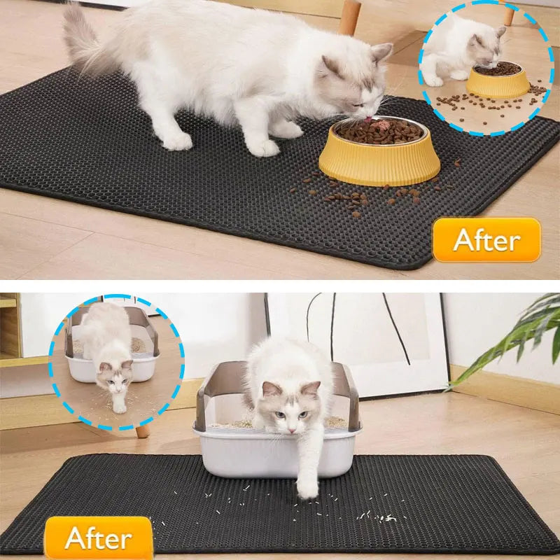 Tapis de Litière Double Couche Imperméable