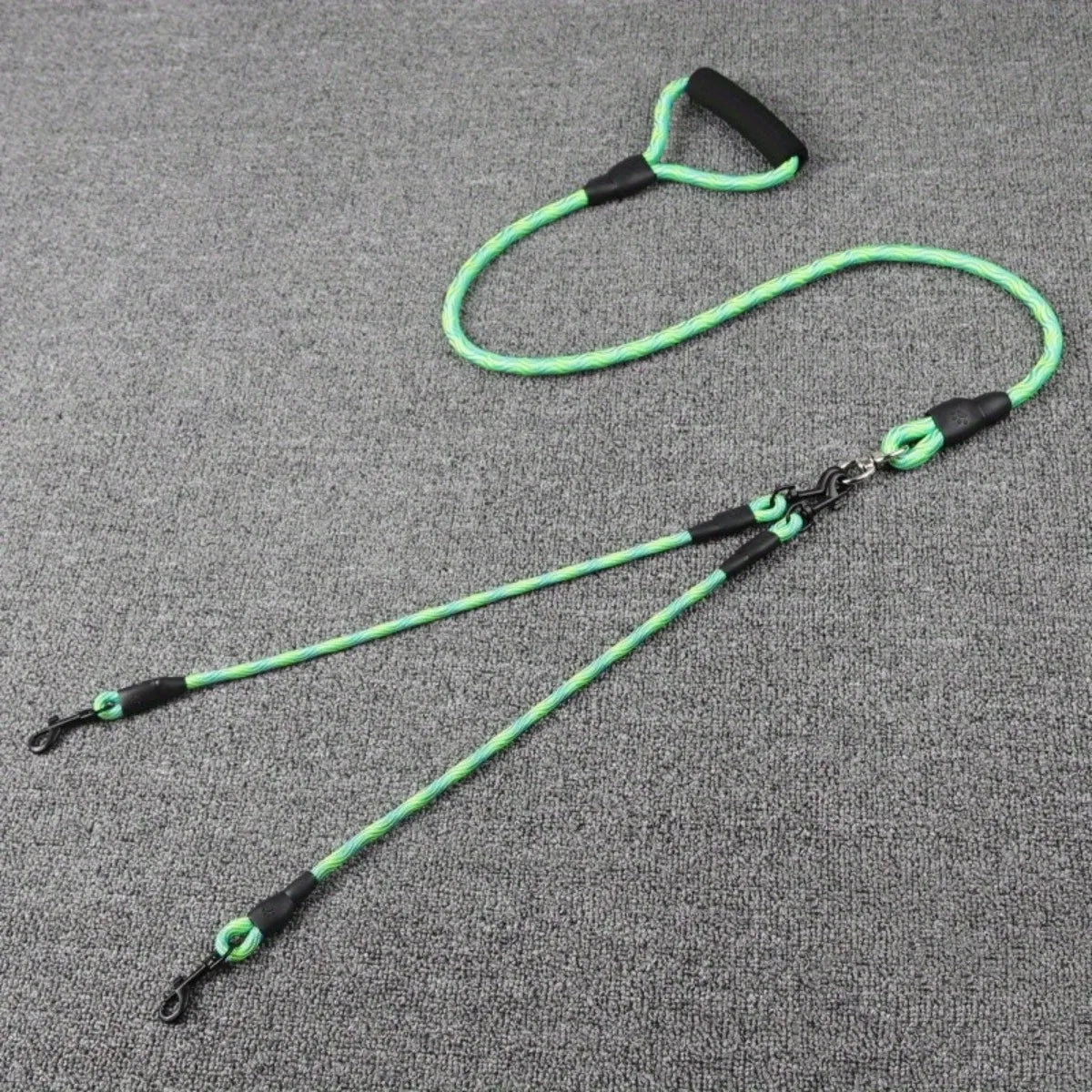 Double Laisse Confort en Corde pour Chien