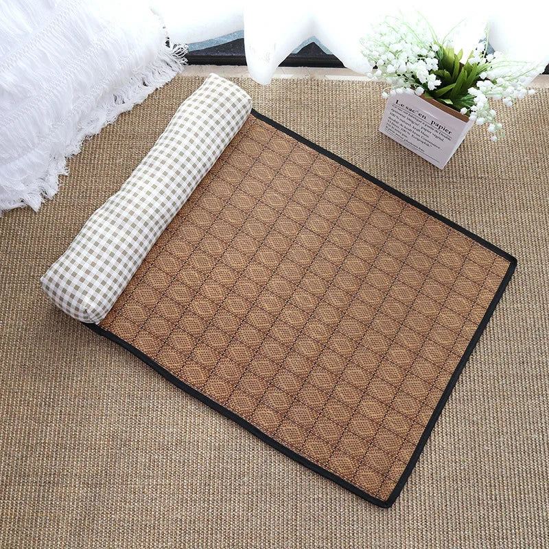 Tapis Rafraîchissant en Rotin pour Animaux