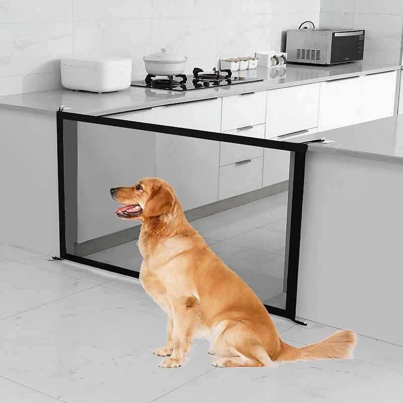 Barrière de Sécurité Pliable en Maille pour Chiens