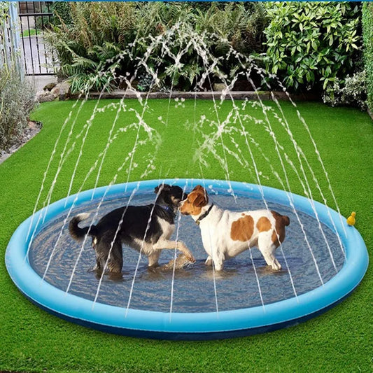 Piscine Tapis Arroseur d'Été pour Chiens et Enfants