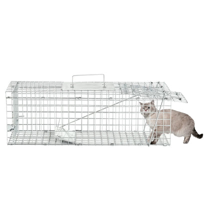 Cage de capture pliable en métal galvanisé pour animaux