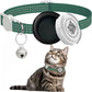 Collier Réfléchissant pour Chat avec Étui pour Airtag et Médaillon QR