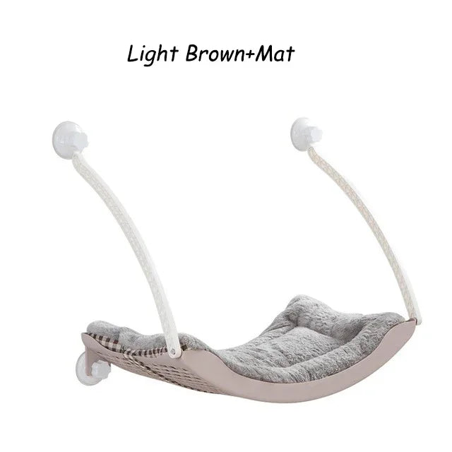 Hamac de Fenêtre pour Chat – Coussin Polaire ou Grattoir inclu