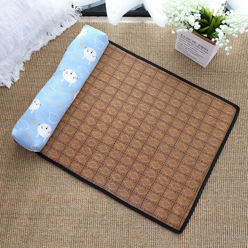Tapis Rafraîchissant en Rotin pour Animaux