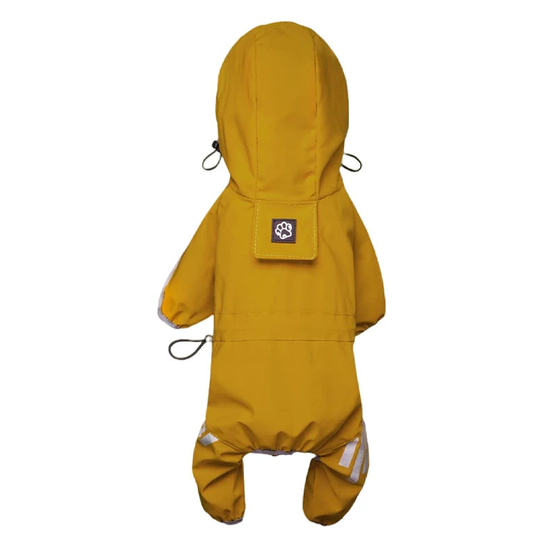 Combinaison Imperméable Réfléchissante pour Petits et Moyens Chiens