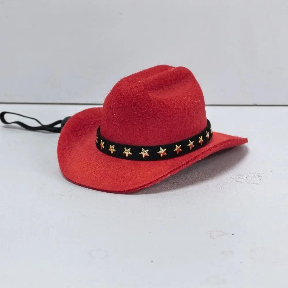 Chapeau Cowboy Ajustable pour Petit Chien ou Chat avec Étoiles