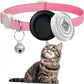 Collier Réfléchissant pour Chat avec Étui pour Airtag et Médaillon QR