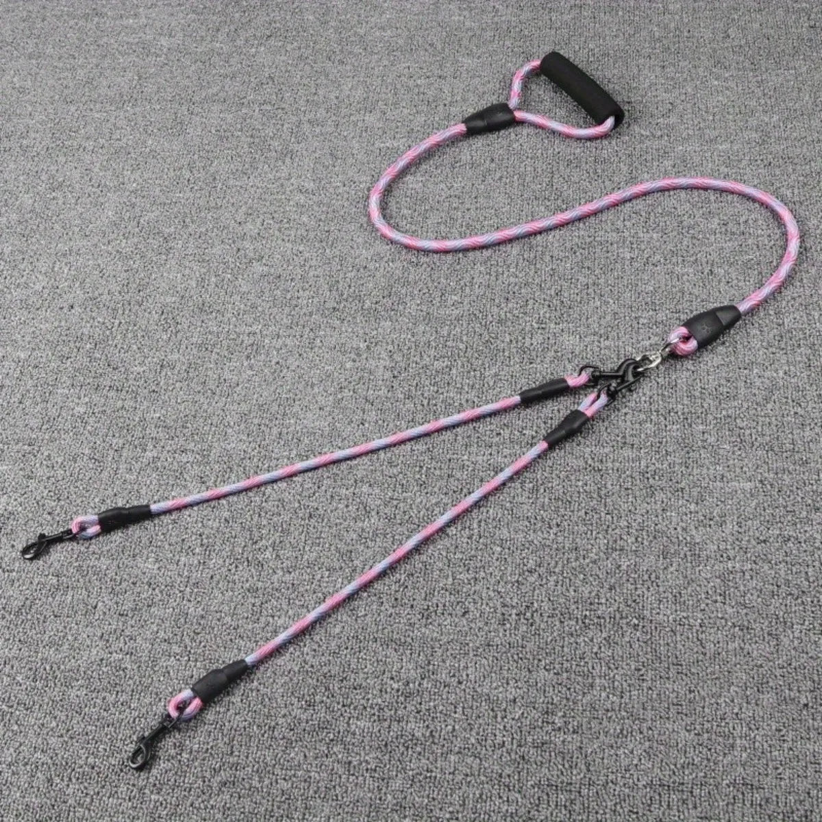 Double Laisse Confort en Corde pour Chien