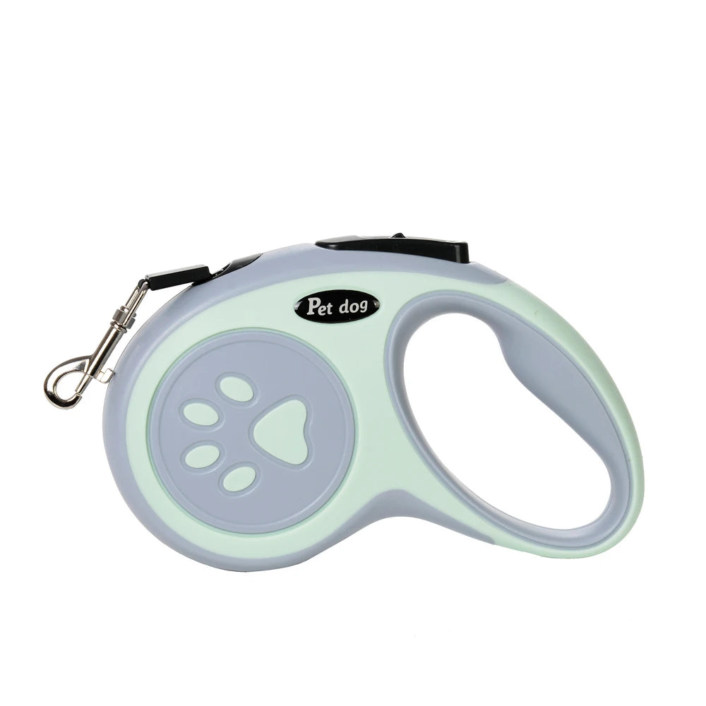 Laisse Enrouleur Empreinte Patte pour Chien