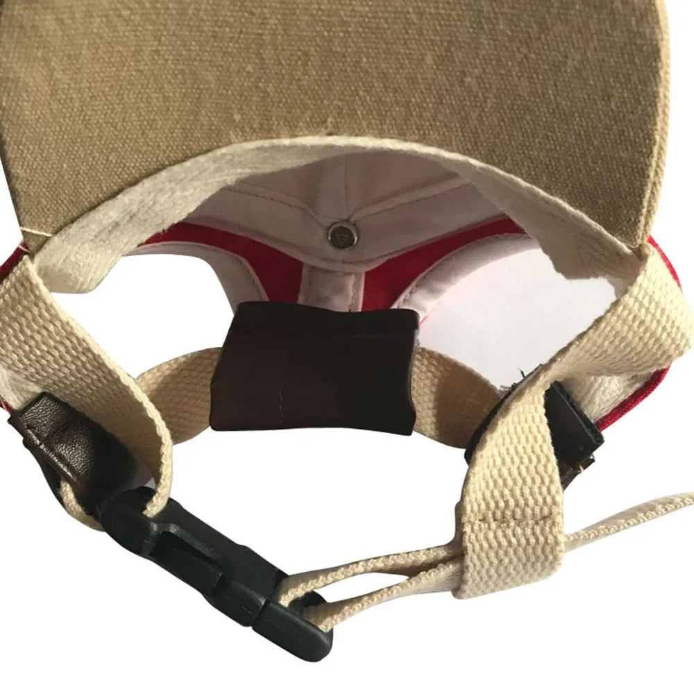 Casquette Sportive en Toile pour Petits Chiens avec Broderie