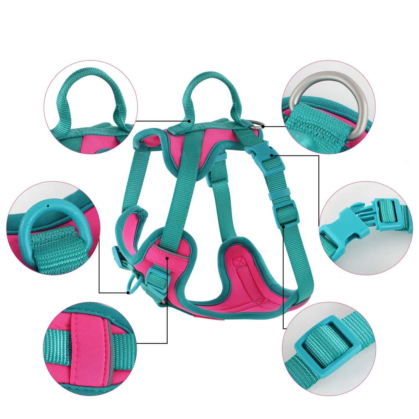 Harnais gilet Anti-traction en H pour Chien