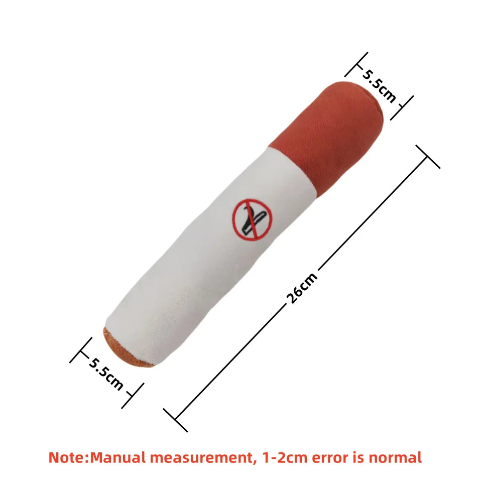 Jouet Cigare Sonore en Peluche pour Chiens