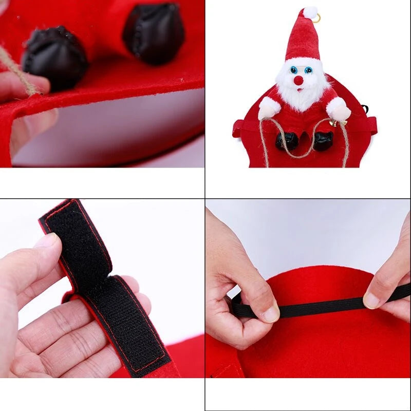 Costume Père Noël Cavalier pour Chiens et Chats